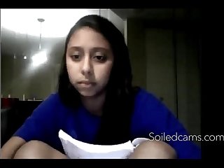 Young Latina Fingers Herself On Cam -More cams at soiledcams.com