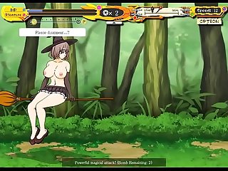 Witch girl action ryona hentai sex game gameplay period teen girl in sex with monsters