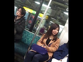 Pantyhose japanese train 7