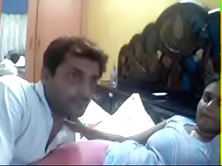 Horny Indian Cam couple doing sex on webcam - For live cam chat visit indiansxvideo.com
