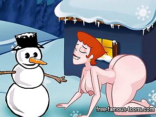 Famous toons christmas orgy