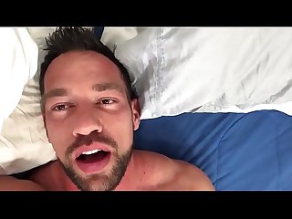 Straight porn actor jerk his cock