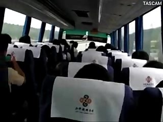Reality girl masturbation on bus in China Road