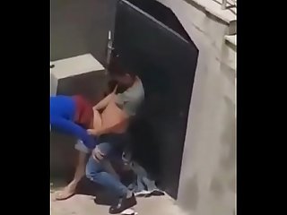 Desi maid fucked on terrace