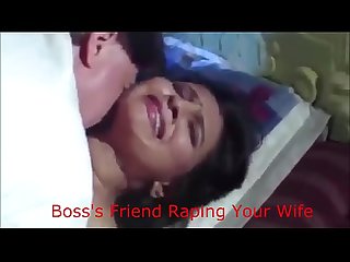 Indian wife forced by boss and his friend