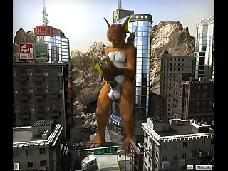 Furry 3d jacking off