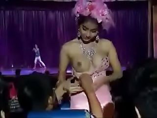stage performance girl boobs show