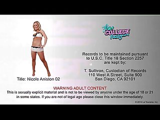 College girl Nicole Aniston fuck a big cock