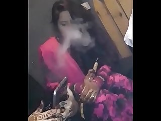 Smoking Newly Married Hot-Girl Taking Hookah!