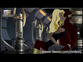 Justice League Hentai - Canary fucked in a Flash