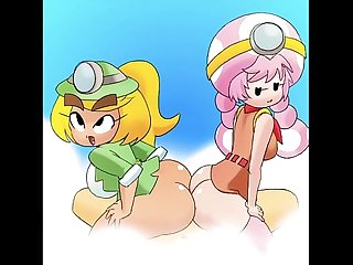 Super Mario: Goombella and Toadette Buttjob Sex Loop
