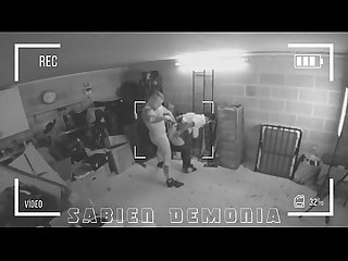 CCTV footage of sexy teen Sabien Demonia getting fucked in ass by school worker