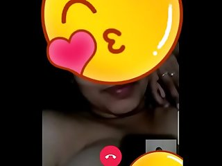 Indian gf plays with boobs