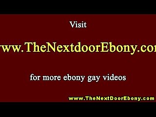 Giving ebony spoiling his bbc in solo masturbation
