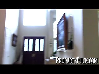 Pervert with camera fucks hot real estate agent