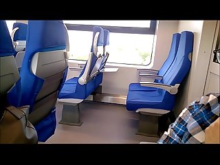 Public Blowjob in the train