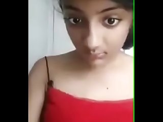 Pretty nerdy indian teen shows tits n ass