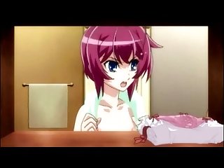 Shemale anime maid self masturbating in the bathtub