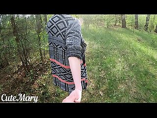 FIRST TIME OUTDOOR BLOWJOB AND SWALLOW - OUTDOOR RECREATION!