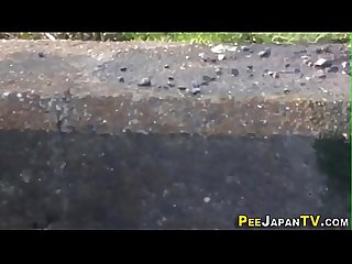 Japanese teens gush urine outdoors