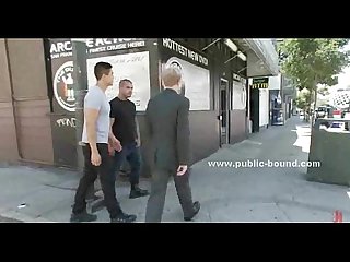 Man in suit forced to fuck