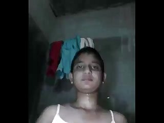 Bangladeshi sexy short hair girl borsha bathing Selfie desipapa com