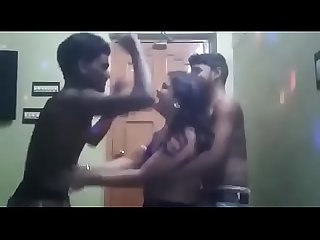 Indina aunty dancing with two boys