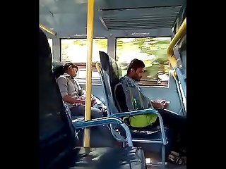 dick on bus to cum