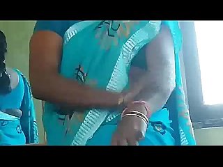 Hot matured Aunty thighs massage self N showing her panty