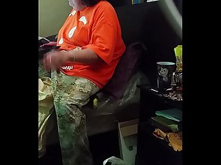 My stepmom acting like she ain't looking at the dick