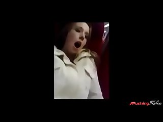 mom gets horny and blows son in train!