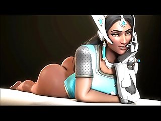 Overwatch symmetra get fucked hard during 20 minutes blowjob comma titsjob and facial