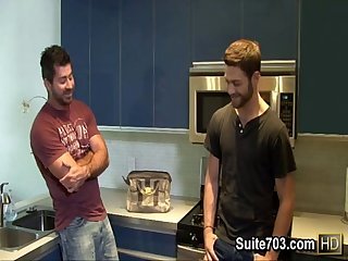 Gay plumber Berke gets humped by Tommy at work only on Suite703