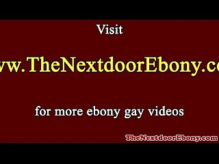 Gayblack ebonys spitroast white meat