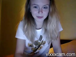 Sweet teen get naked on webcam vixxxcam com