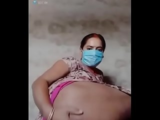 Face Masked Village Wife Live Cam Show To Earn Money