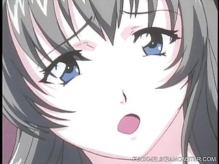 This big breasted hentai cutie gets herself banged hard