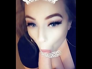 Amelia Skye tit fucks and sucks big cock on Snapchat