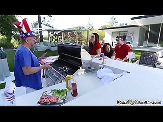 Step daddy gets first time Family Fourth Of July