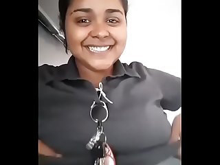 Indian aunty showing big her boobs