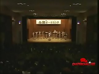 Orchestra of Naked Japanese Asian Teens