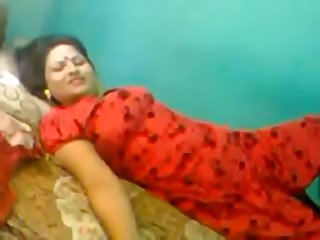 indian man fucking sexy sali pussy in red saree in home