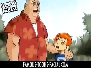 Famous Toons Facial - Max & Ben & Gwen